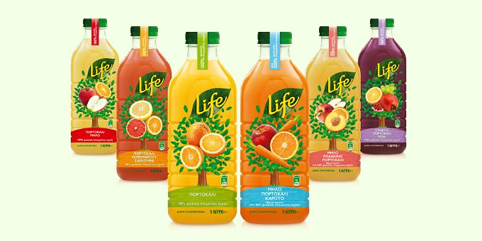 Life φρέσκος χυμός πορτοκάλι 400ml